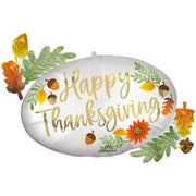 Anagram 32 inch SATIN THANKSGIVING OVAL MARQUEE Foil Balloon 44833-01-A-P