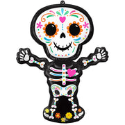Anagram 34 inch DAY OF THE DEAD STANDING SKELETON Foil Balloon 43165-01-A-P