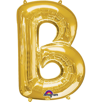 Anagram 34 inch LETTER B - ANAGRAM - GOLD Foil Balloon 32949-01-A-P