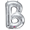 Anagram 34 inch LETTER B - ANAGRAM - SILVER Foil Balloon 32948-01-A-P