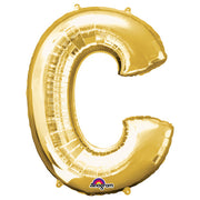 Anagram 34 inch LETTER C - ANAGRAM - GOLD Foil Balloon 32951-01-A-P