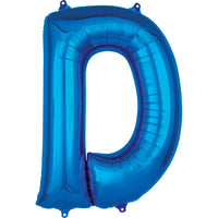 Anagram 34 inch LETTER D - ANAGRAM - BLUE Foil Balloon 35407-01-A-P