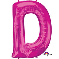 Anagram 34 inch LETTER D - ANAGRAM - PINK Foil Balloon 35408-01-A-P