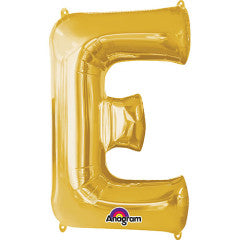 Anagram 34 inch LETTER E - ANAGRAM - GOLD Foil Balloon 32955-01-A-P