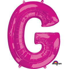 Anagram 34 inch LETTER G - ANAGRAM - PINK Foil Balloon 35414-01-A-P