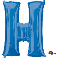 Anagram 34 inch LETTER H - ANAGRAM - BLUE Foil Balloon 35415-01-A-P