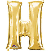 Anagram 34 inch LETTER H - ANAGRAM - GOLD Foil Balloon 32961-01-A-P