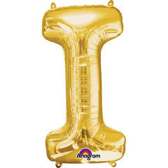 Anagram 34 inch LETTER I - ANAGRAM - GOLD Foil Balloon 32964-01-A-P