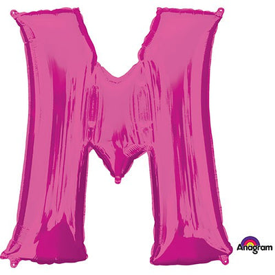 Anagram 34 inch LETTER M - ANAGRAM - PINK Foil Balloon 35426-01-A-P