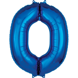 Anagram 34 inch LETTER O - ANAGRAM - BLUE Foil Balloon 35429-01-A-P