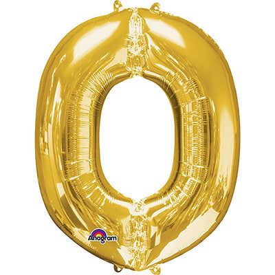 Anagram 34 inch LETTER O - ANAGRAM - GOLD Foil Balloon 32976-01-A-P