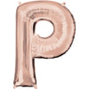Anagram 34 inch LETTER P- ANAGRAM - ROSE GOLD Foil Balloon 36579-01-A-P