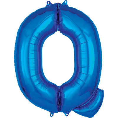 Anagram 34 inch LETTER Q - ANAGRAM - BLUE Foil Balloon 35433-01-A-P