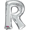 Anagram 34 inch LETTER R - ANAGRAM - SILVER Foil Balloon 32981-01-A-P