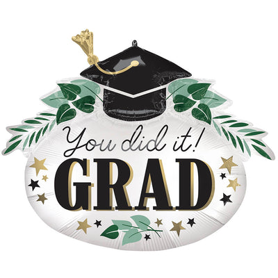 Anagram 34 inch SATIN YOU DID IT IVY GRAD Foil Balloon 44215-01-A-P