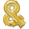 Anagram 34 inch SYMBOL & AMPERSAND - GOLD Foil Balloon 33006-01-A-P