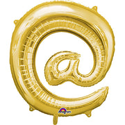 Anagram 34 inch SYMBOL @ GOLD Foil Balloon 33002-01-A-P