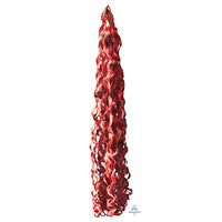 Anagram 34 inch TWIRLZ TISSUE BALLOON TAIL - RED Ribbon/ String 82315-A
