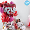 Anagram 36 inch LOVE HEARTS & DOTS Foil Balloon 34190-01-A-P
