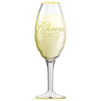 Anagram 38 inch CHAMPAGNE GLASS Foil Balloon 06195-01-A-P