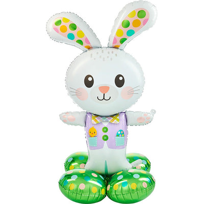 Anagram 46 inch SPOTTED EASTER BUNNY AIRLOONZ Foil Balloon 43772-11-A-P