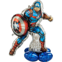 Anagram 48 inch MARVEL AVENGERS CAPTAIN AMERICA AIRLOONZ Foil Balloon 43373-11-A-P