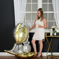 Anagram 51 inch BUBBLY WINE GLASS AIRLOONZ Foil Balloon 42468-11-A-P
