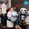 Anagram 52 inch DAY OF THE DEAD STANDING SKELETON AIRLOONZ Foil Balloon 43179-11-A-P