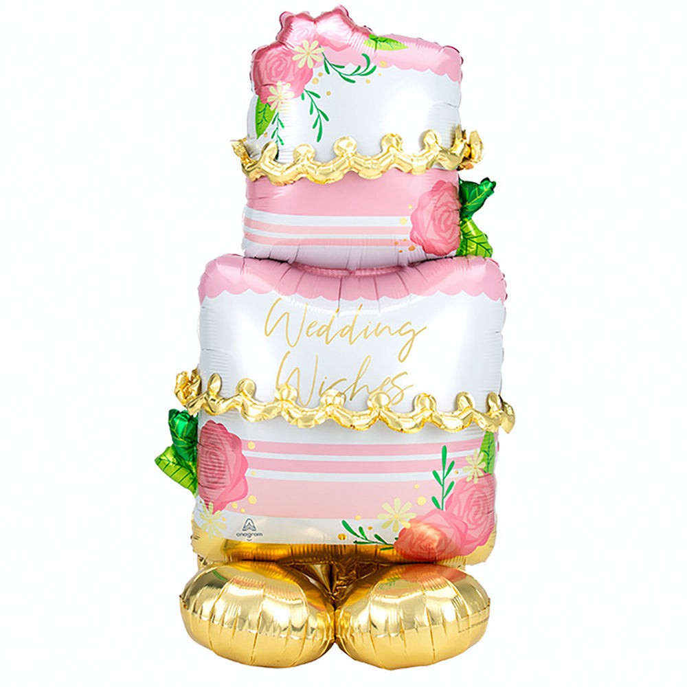 Anagram 52 inch WEDDING CAKE AIRLOONZ Foil Balloon 42466-11-A-P