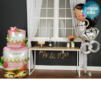 Anagram 52 inch WEDDING CAKE AIRLOONZ Foil Balloon 42466-11-A-P