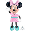 Anagram 54 inch MINNIE MOUSE AIRWALKERS - PINK DRESS Foil Balloon 34331-01-A-P