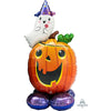 Anagram 56 inch PUMPKIN AND GHOST AIRLOONZ Foil Balloon 42420-11-A-P