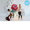 Anagram 62 inch PAINTED ROSE Foil Balloon 43704-01-A-P