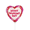Anagram 9 inch HAPPY VALENTINE'S DAY WRAPPED IN HEARTS (AIR FILL ONLY) Foil Balloon 45130-09-A-U