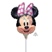 Anagram 9 inch MINNIE MOUSE FOREVER MINI SHAPE (AIR-FILL ONLY) Foil Balloon 41010-02-A-U