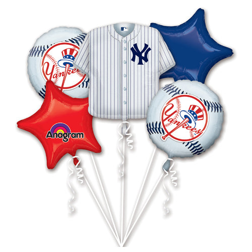 Anagram MLB NEW YORK YANKEES BOUQUET Balloon Bouquet 32033-01-A-P
