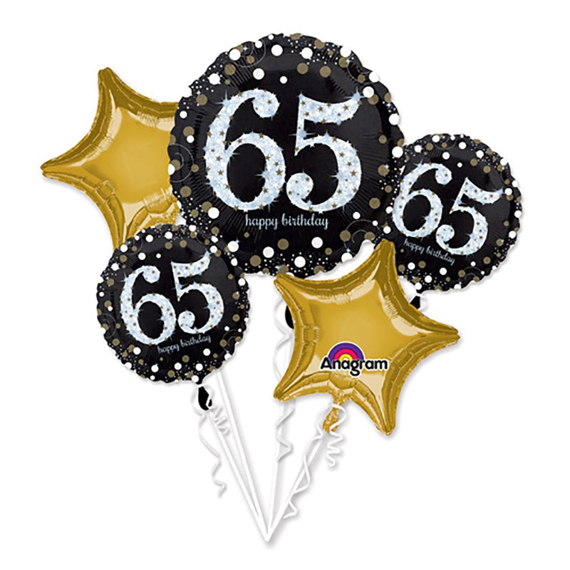 Sparkling Birthday 65 Balloon Bouquet