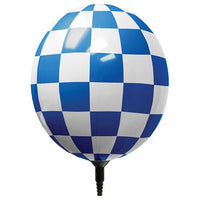 Balloon GIZMO 17 inch GIZMO BLUE & WHITE CHECKERED Vinyl Balloon 35111-M