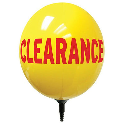 Balloon GIZMO 17 inch GIZMO YELLOW WITH RED CLEARANCE Vinyl Balloon 35121-M