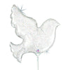 Betallic 14 inch PEARL WHITE DOVE MINI SHAPE (AIR-FILL ONLY) Foil Balloon 19124-B-U
