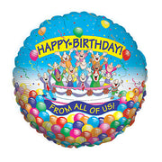 Betallic 18 inch FROM ALL OF US Foil Balloon 16801P-B-P