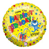 Betallic 18 inch HAPPIEST BIRTHDAY Foil Balloon 86273P-B-P