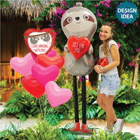 Betallic 18 inch LOVE HANGING WITH YOU SLOTH Foil Balloon 36927-B-U