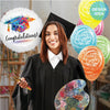 Betallic 18 inch PAINTERLY GRAD CONGRATULATIONS Foil Balloon 36800-B-U