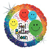 Betallic 18 inch SMILE! FEEL BETTER SOON Foil Balloon 86609P-B-P