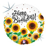 Betallic 18 inch SUNNY SUNFLOWERS BIRTHDAY Foil Balloon
