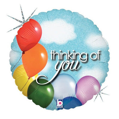 Betallic 18 inch THINKING OF YOU BALLOONS & SKY Foil Balloon 86767P-B-P