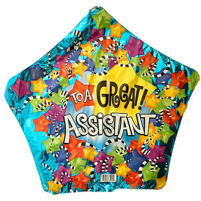 Betallic 18 inch TO A GREAT ASSISTANT Foil Balloon 85004-B-U