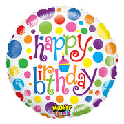 Betallic 21 inch MIGHTY COLORFUL BIRTHDAY Foil Balloon 14308P-B-P