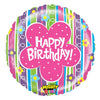 Betallic 21 inch MIGHTY FLORAL BIRTHDAY Foil Balloon 14309P-B-P